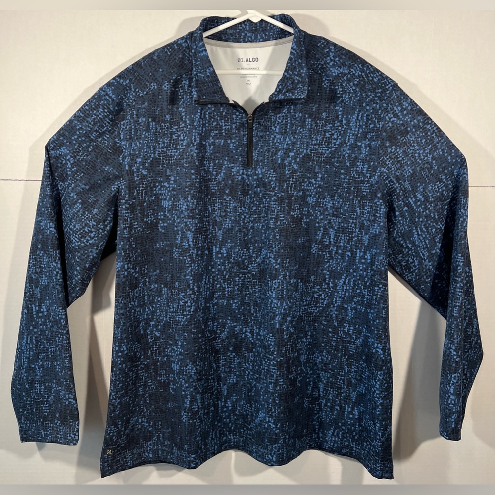 01.Algo Performance Polyester/Spandex Qtr Zip Swe… - image 1